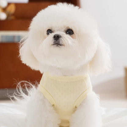 The Waffle Cotton Recovery Pet Onesie
