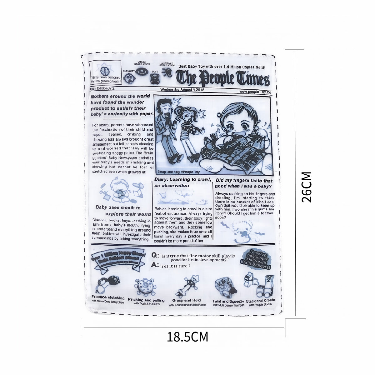 Funny Newspaper & Poker Squeaky Toys