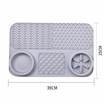 5-in-1 Dog Slow Feeder Licking Mat