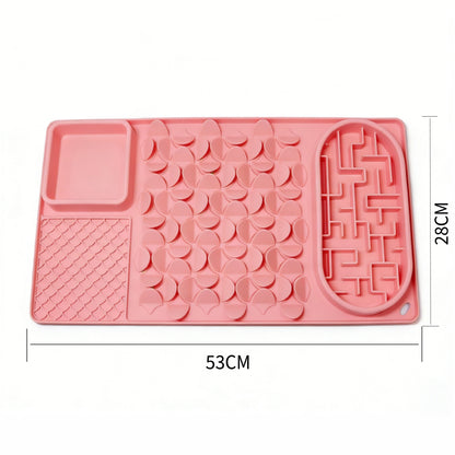 Multi-Zone Silicone Pet Lick Mat