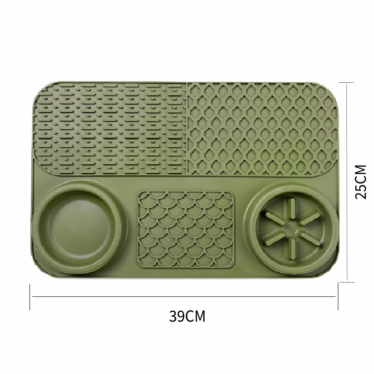 5-in-1 Dog Slow Feeder Licking Mat