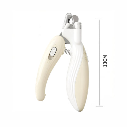 LED Pet Nail Clippers with Anti-Splash Shield