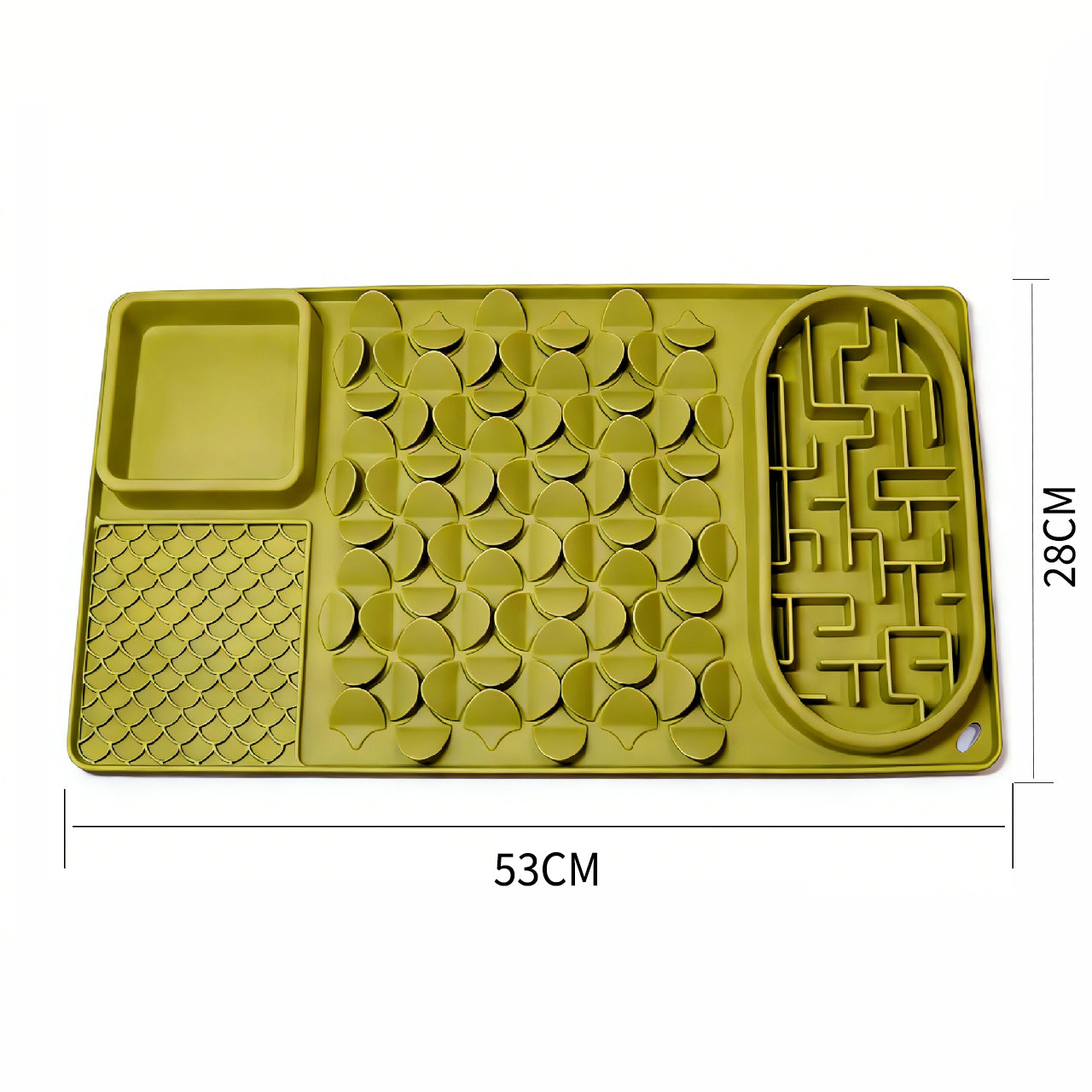 Multi-Zone Silicone Pet Lick Mat