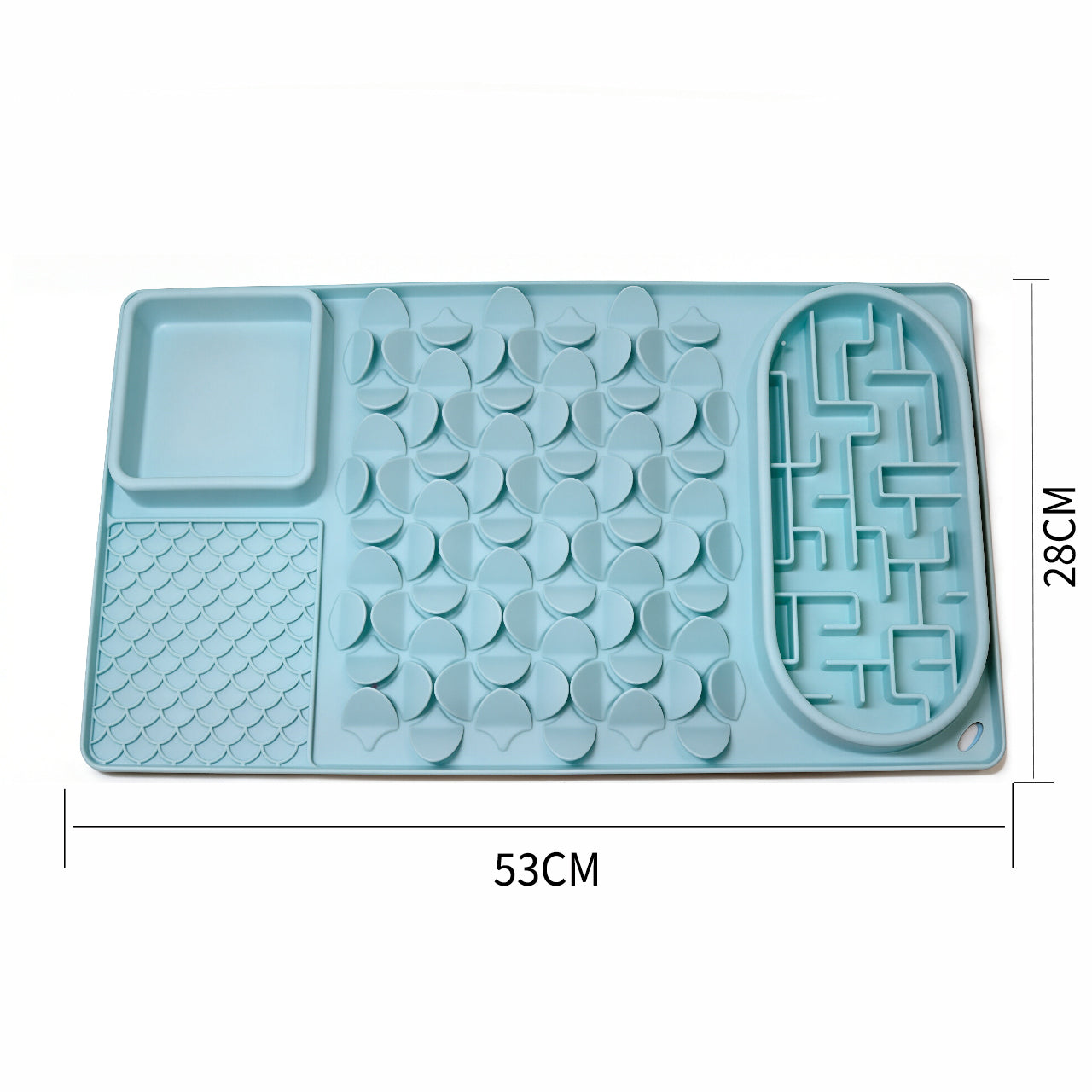 Multi-Zone Silicone Pet Lick Mat