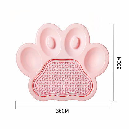 Paw-Shaped Slow Feeder & Lick Bowl