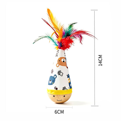 Natural Beech Wood Interactive Pet Toy