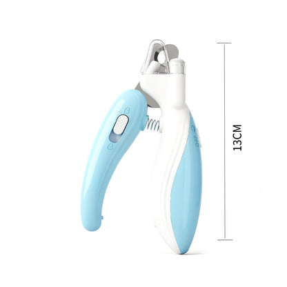 LED Pet Nail Clippers with Anti-Splash Shield