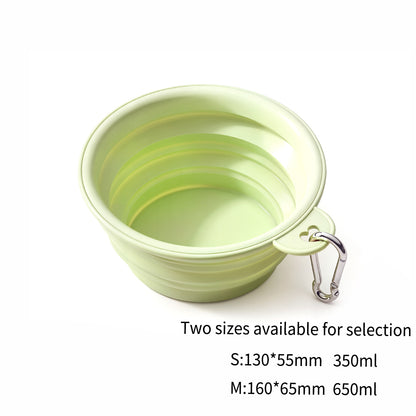 Macaron Collapsible Silicone Pet Bowl