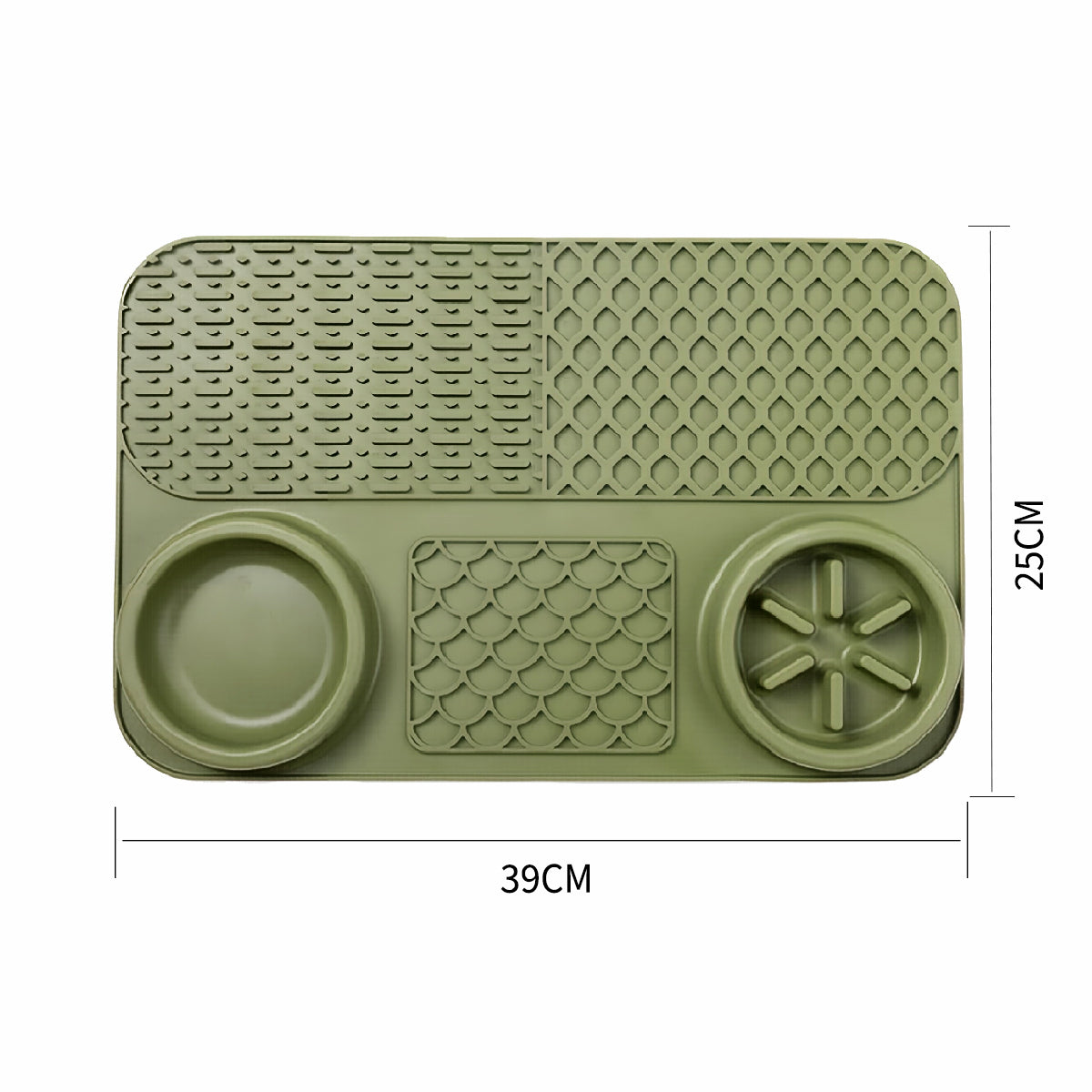 5-in-1 Dog Slow Feeder Licking Mat