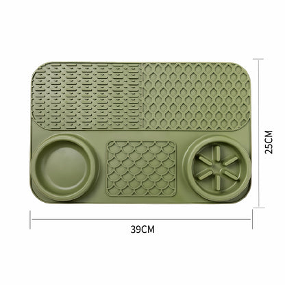 5-in-1 Dog Slow Feeder Licking Mat