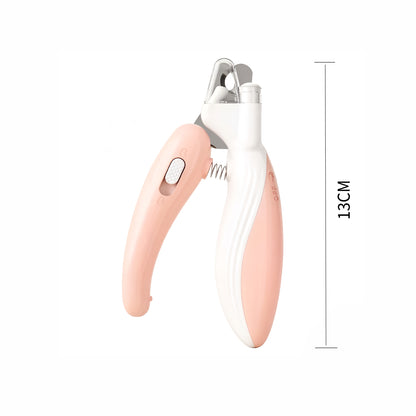 LED Pet Nail Clippers with Anti-Splash Shield