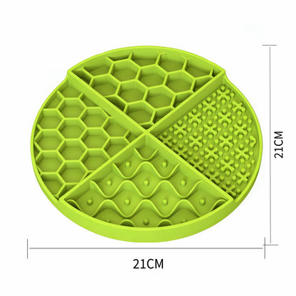 Round Pet Lick Mat Treat Dispenser