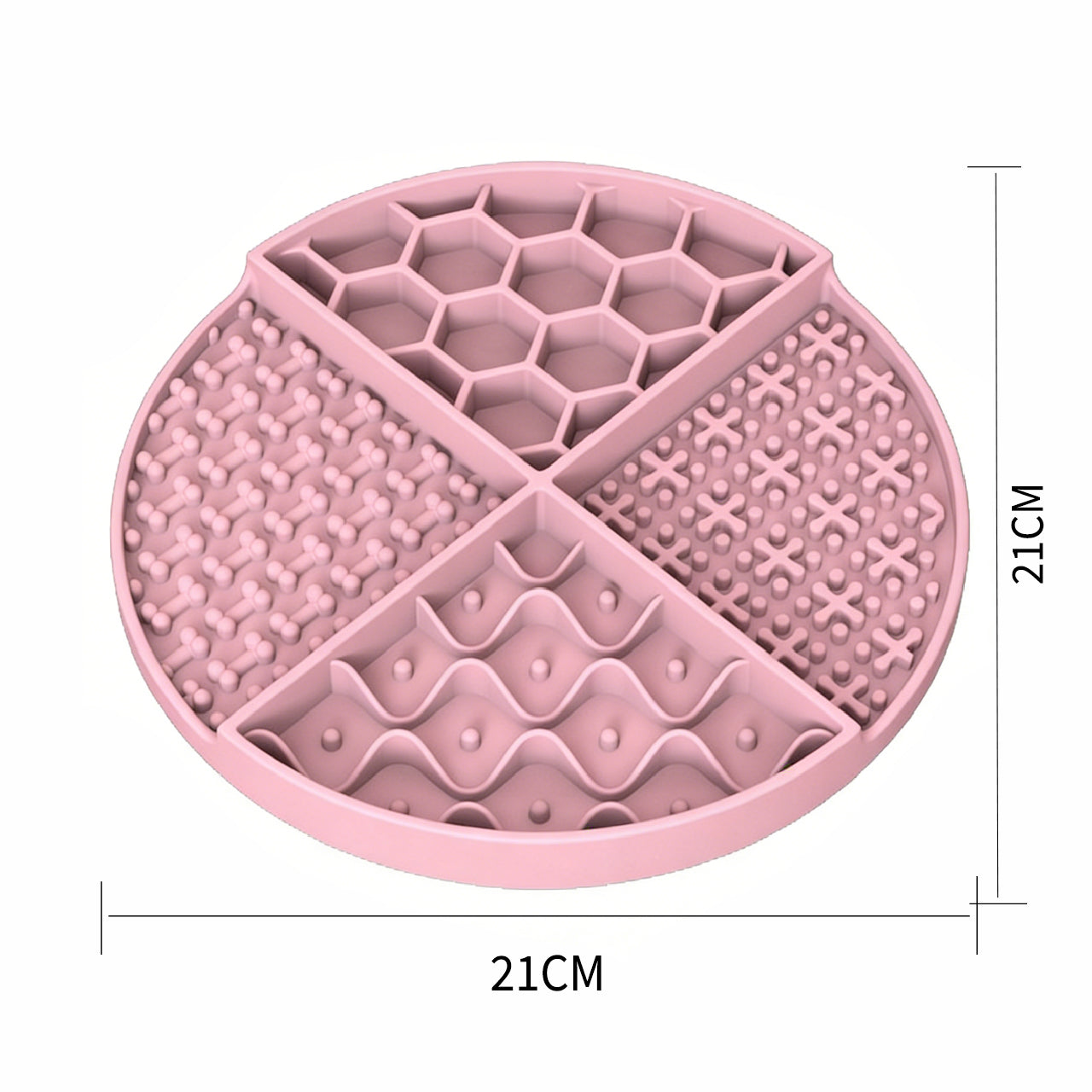 Round Pet Lick Mat Treat Dispenser