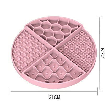 Round Pet Lick Mat Treat Dispenser