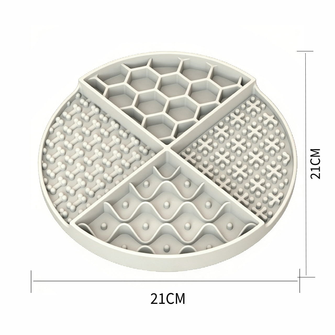 Round Pet Lick Mat Treat Dispenser