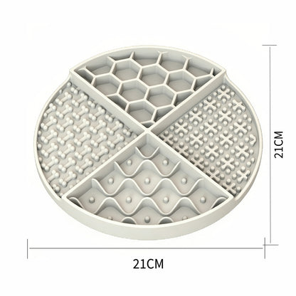 Round Pet Lick Mat Treat Dispenser