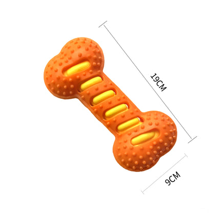 Double-Layer Tough Chew Bone Pet Toy