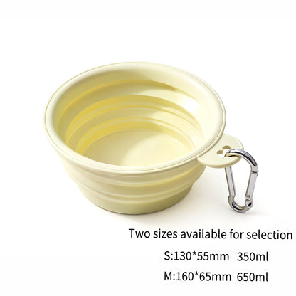 Macaron Collapsible Silicone Pet Bowl