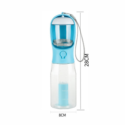 3-in-1 Pet Water Bottle & Feeder