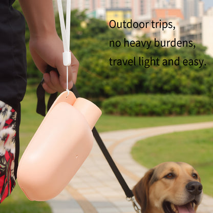 Pet Water Dispenser with Leash Attachment