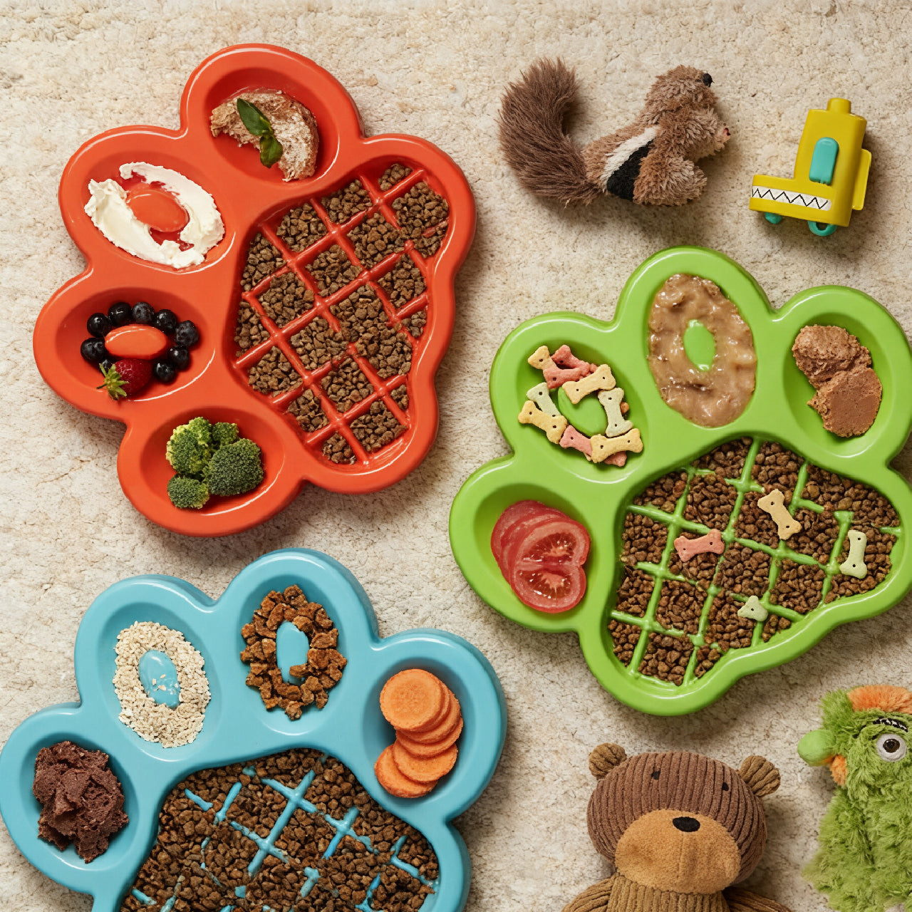 Paw-Shaped Slow Feeder & Lick Bowl