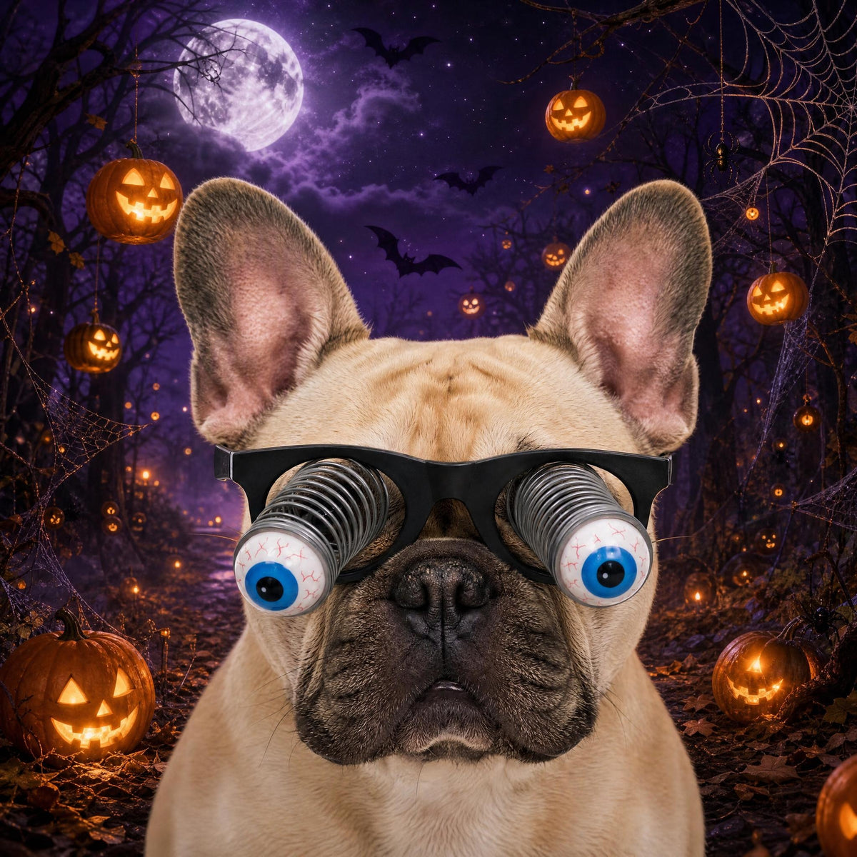 Halloween Dropping Spring Eyeball Glasses
