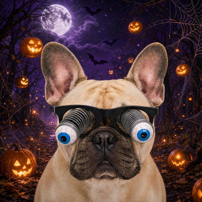 Halloween Dropping Spring Eyeball Glasses