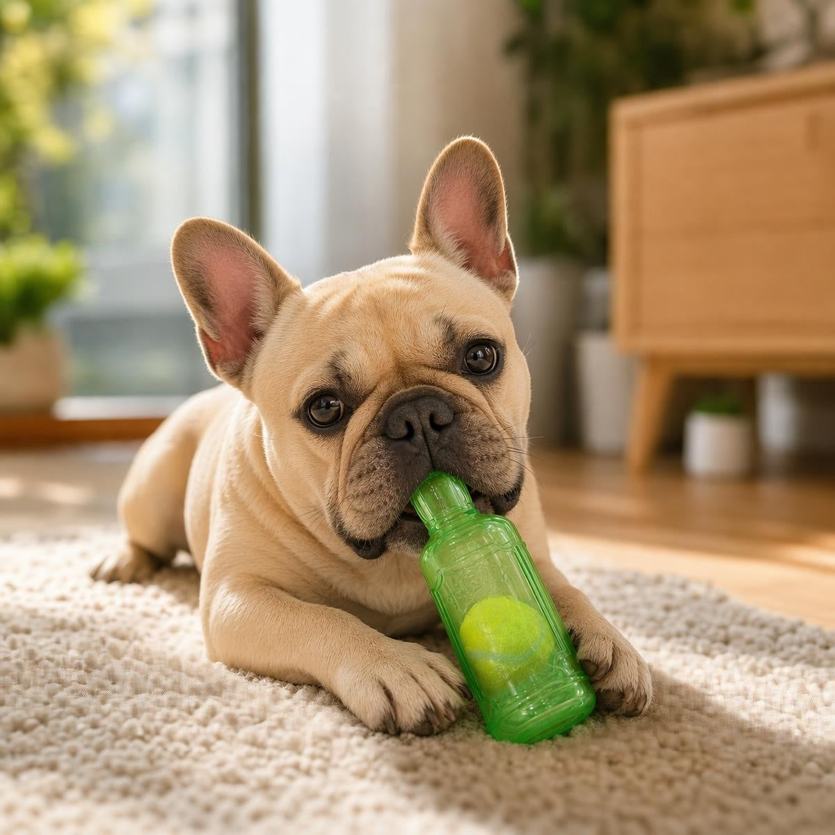 Whiskey Bottle Squeaky Dog Toy