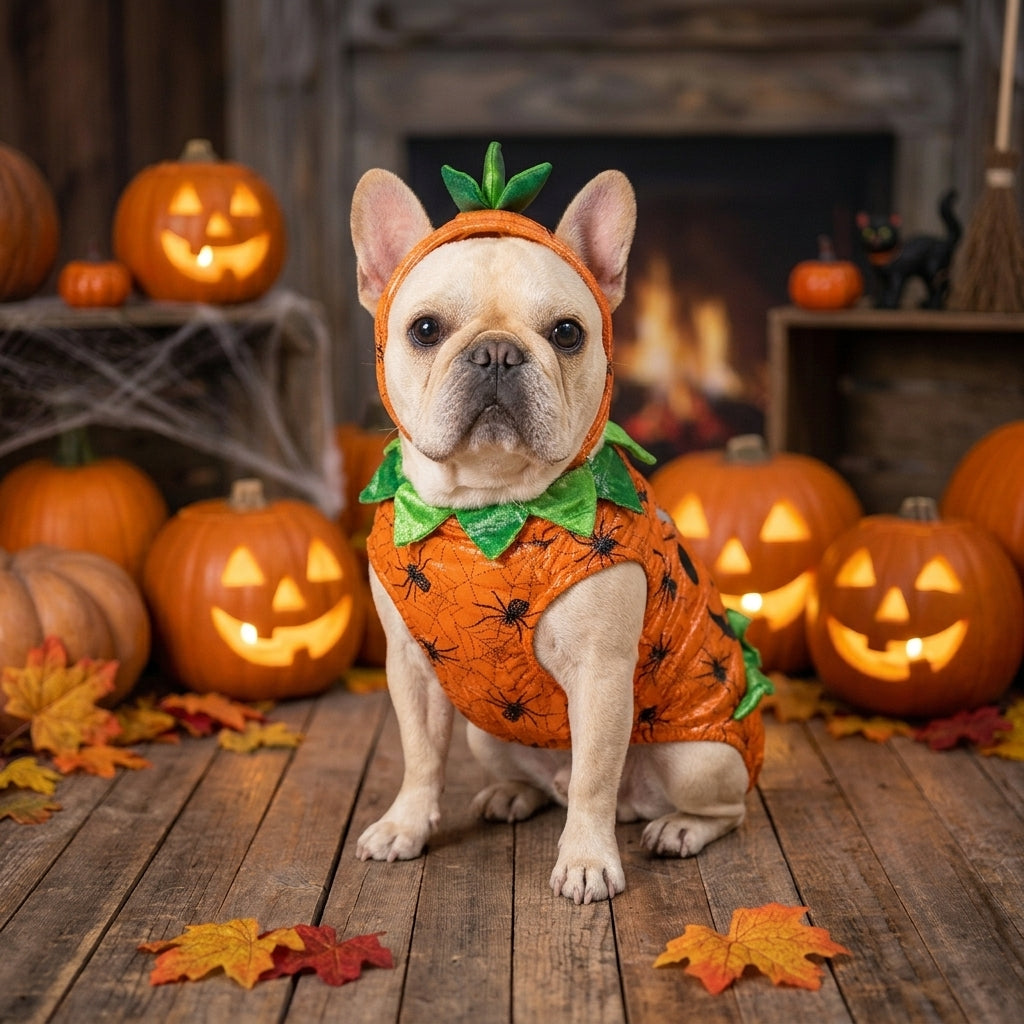Cute Halloween Pumpkin Dog Costume