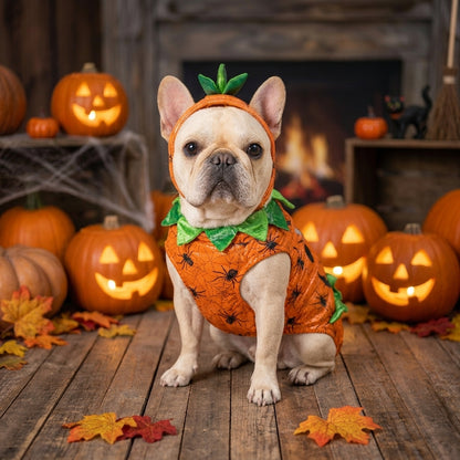 Cute Halloween Pumpkin Dog Costume