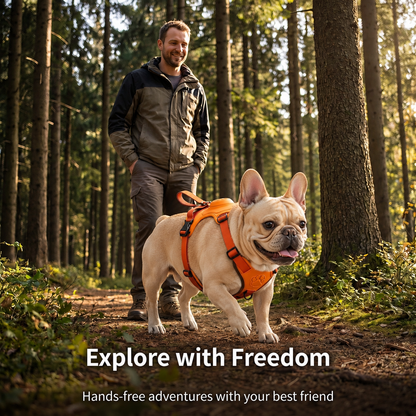 Retractable Dog Leash with No-Pull Harness Set