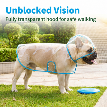 Transparent Edged Pet Raincoat