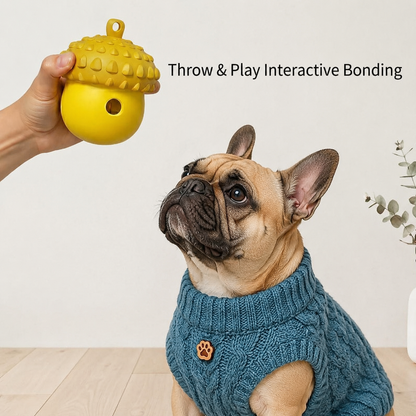 Acorn-Shaped IQ Treat Snuffle Ball
