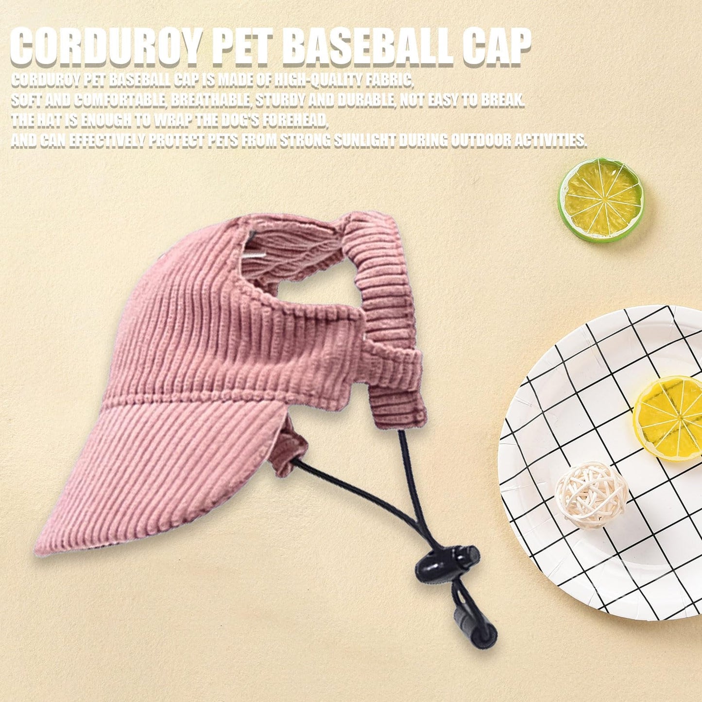 Adjustable Pet Sun Hat for Dogs & Cats
