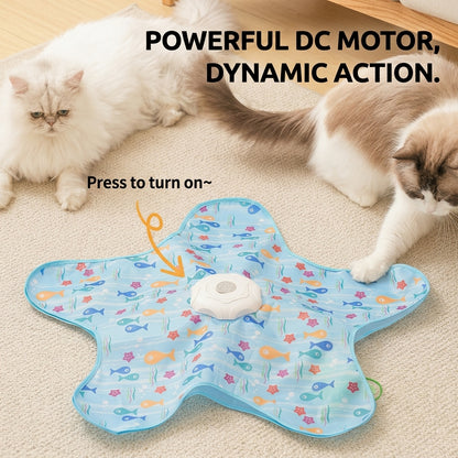 Auto Recharge Star Feather Pet Toy