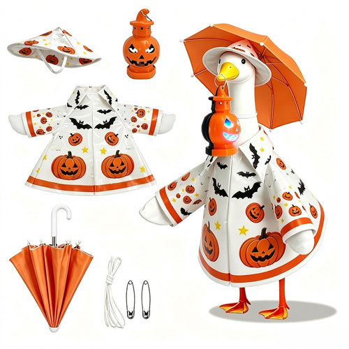 Halloween Raincoat Porch Goose Outfit Set