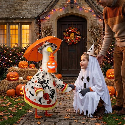 Halloween Raincoat Porch Goose Outfit Set