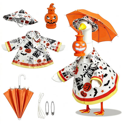 Halloween Raincoat Porch Goose Outfit Set