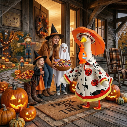 Halloween Raincoat Porch Goose Outfit Set