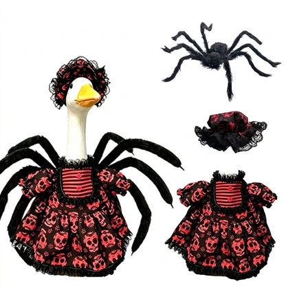 Spooky 3D Spider Witch Goose Costume Set
