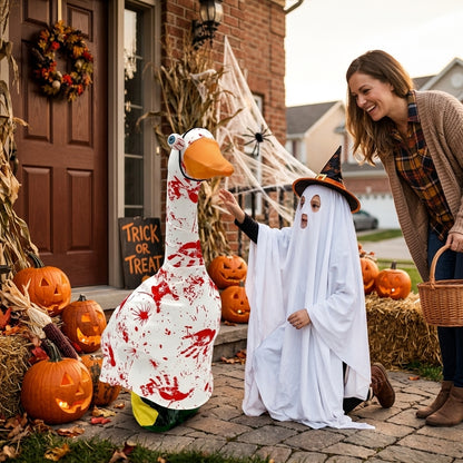 Halloween Bloody Horror Porch Goose Outfit