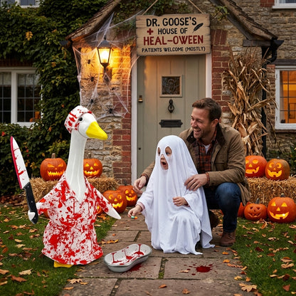 Halloween Bloody Horror Porch Goose Outfit