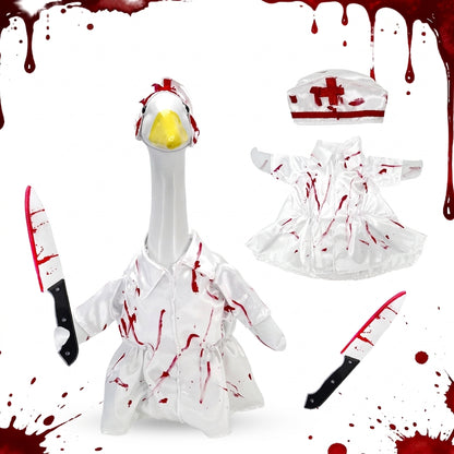 Halloween Bloody Horror Porch Goose Outfit