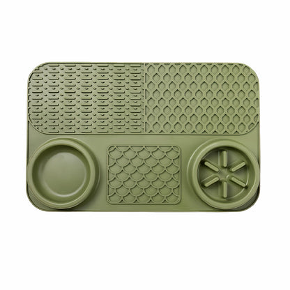 5-in-1 Dog Slow Feeder Licking Mat