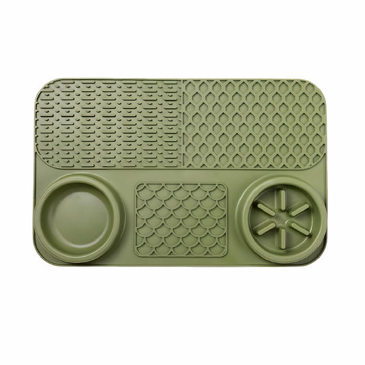 5-in-1 Dog Slow Feeder Licking Mat