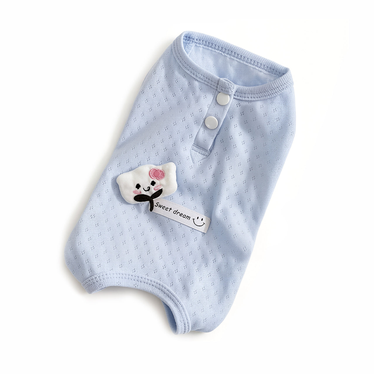 The Waffle Cotton Recovery Pet Onesie