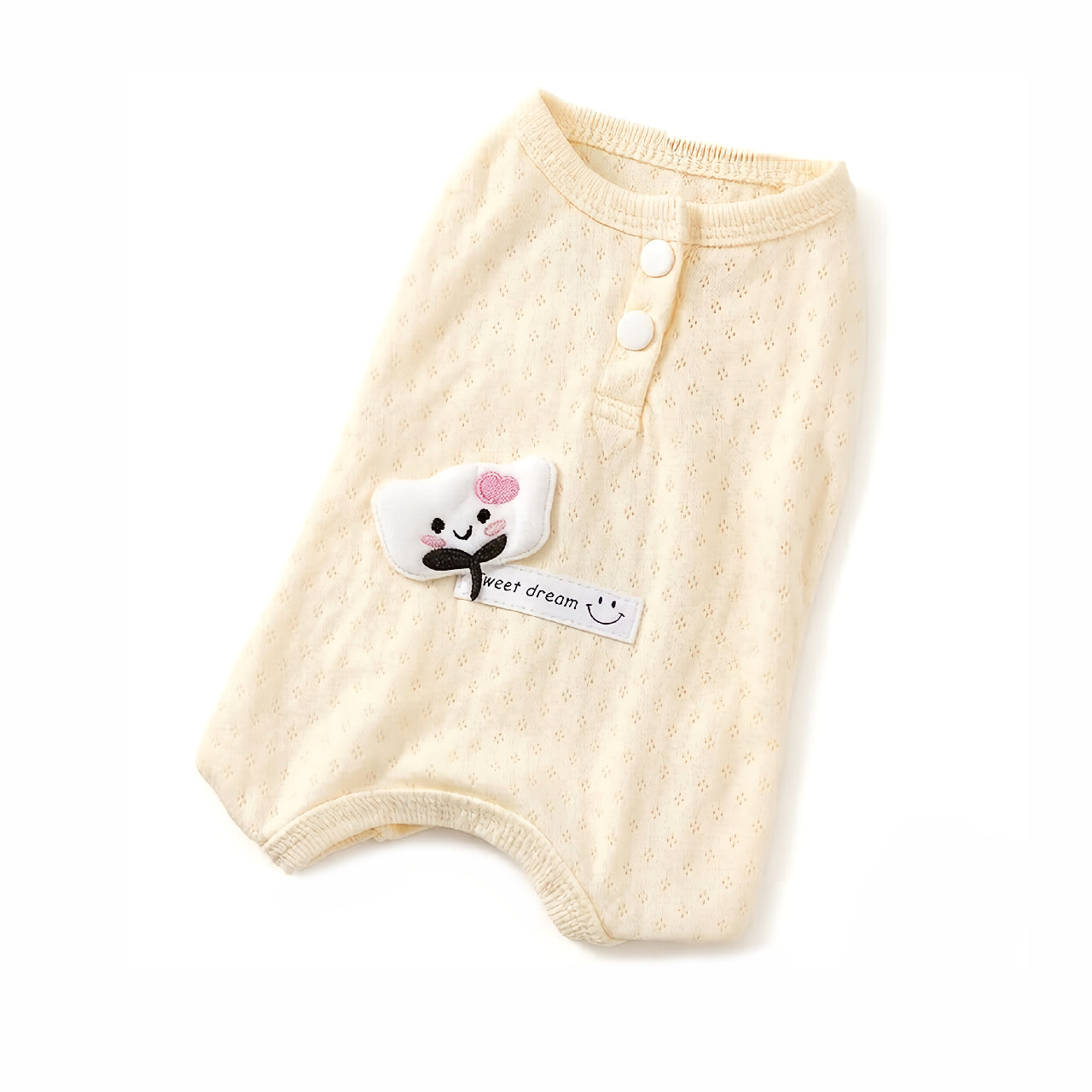 The Waffle Cotton Recovery Pet Onesie