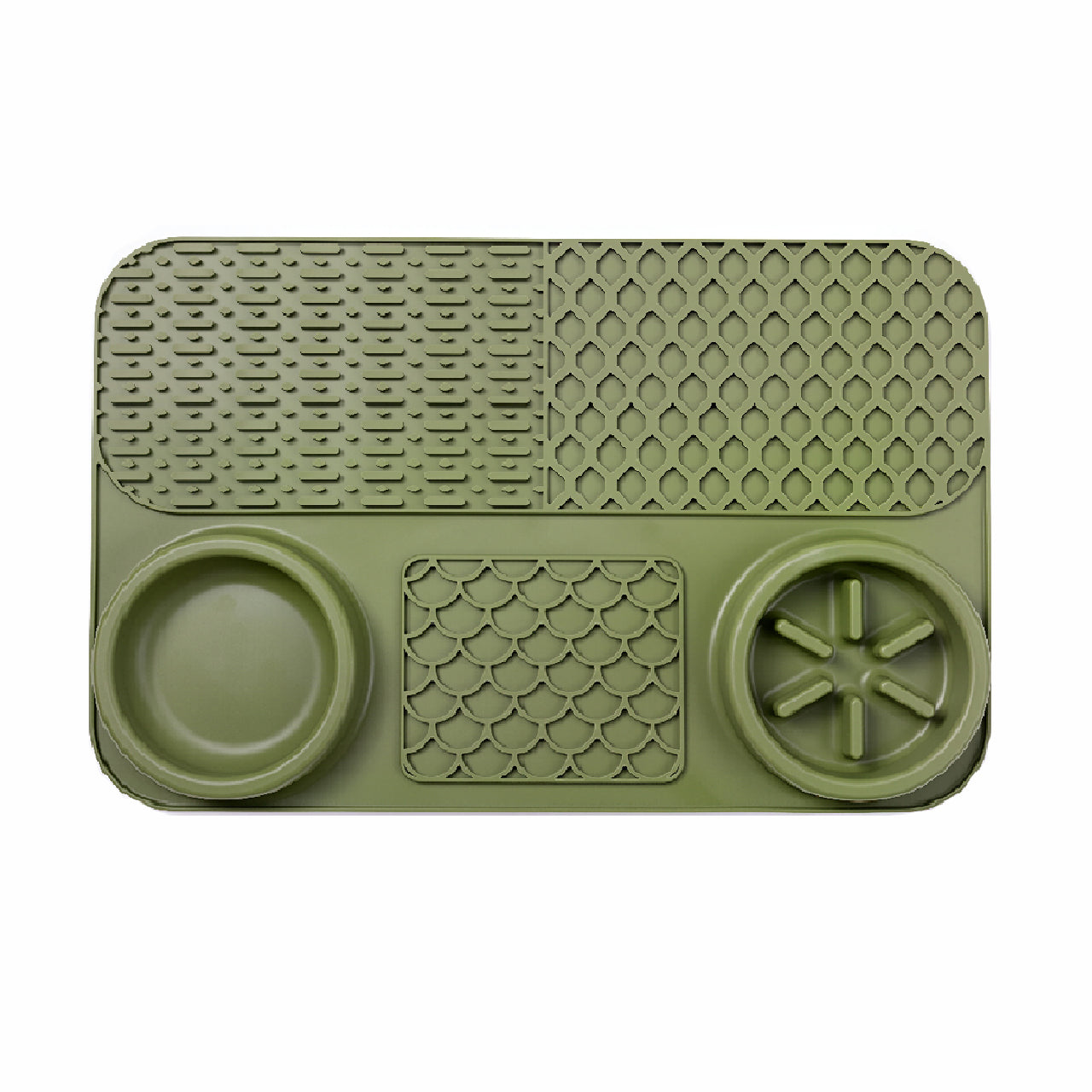 5-in-1 Dog Slow Feeder Licking Mat