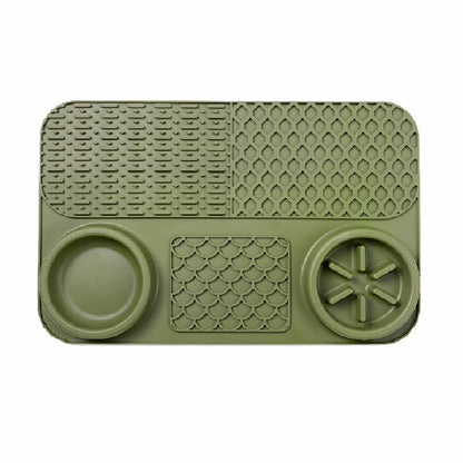 5-in-1 Dog Slow Feeder Licking Mat