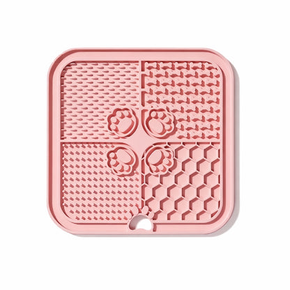 Square 4-Section Lick Mat for Dogs & Cats
